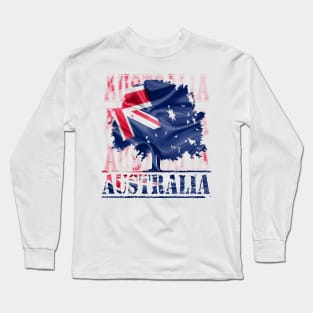 Australia Flag Long Sleeve T-Shirt